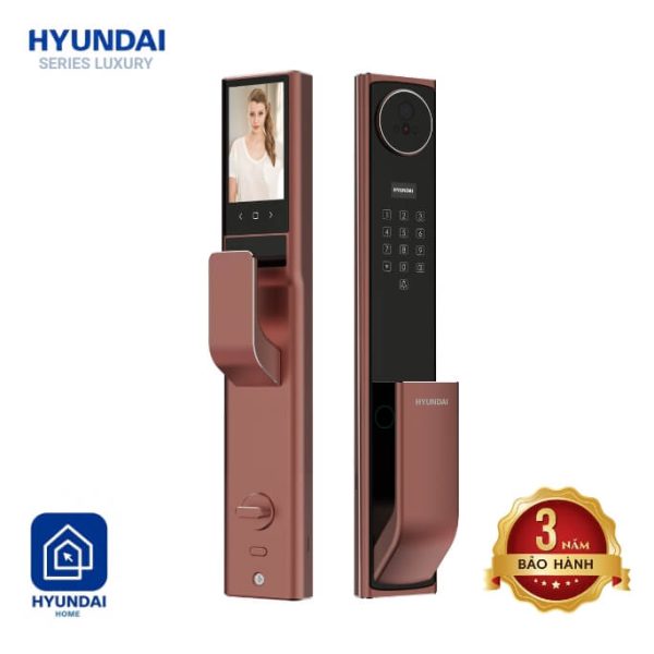 Khóa Cửa Gỗ HYUNDAI HY-SLA911F AMBER GOLD