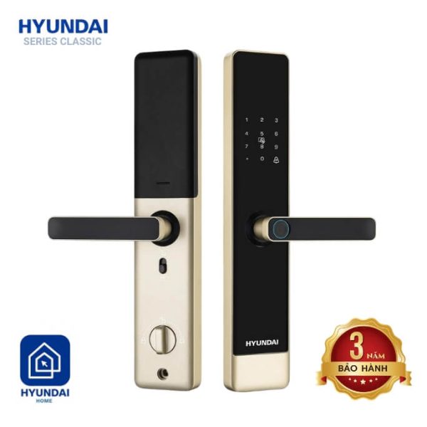 KHÓA ĐIỆN TỬ HYUNDAI HY- SL007 CHAMPAGNE GOLD