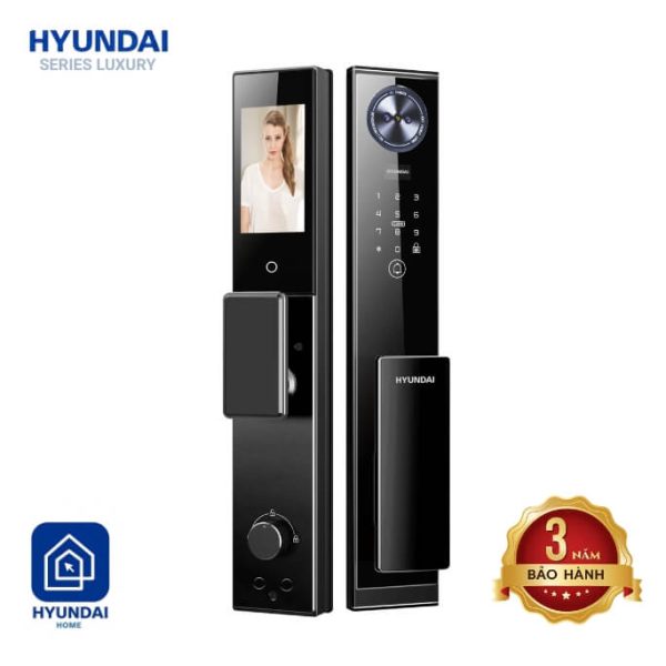 KHÓA ĐIỆN TỬ HYUNDAI CỬA GỖ HY- SLA101 BLACK